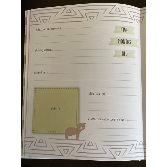 CR Gibson Baby First Five Years Memory Book Boy or Girl Life Milestones - Picture 6 of 8